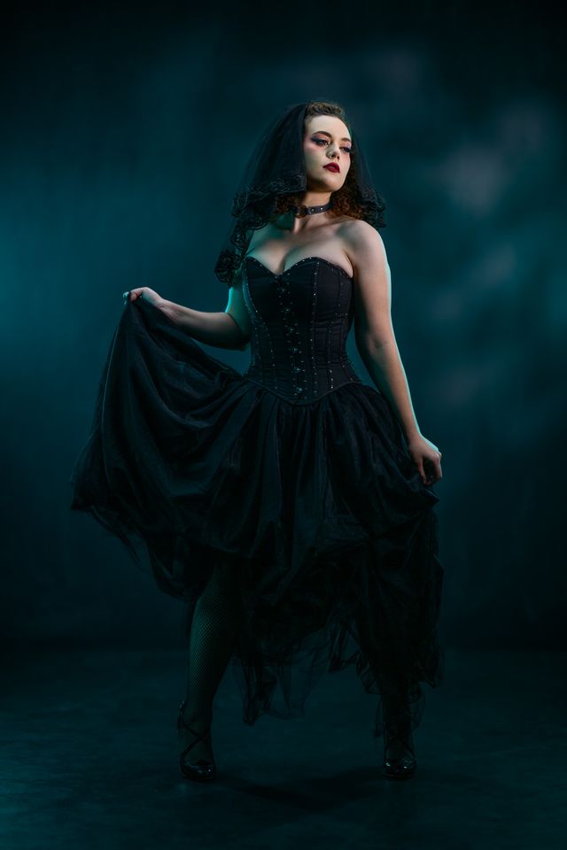gabby carbon black dress